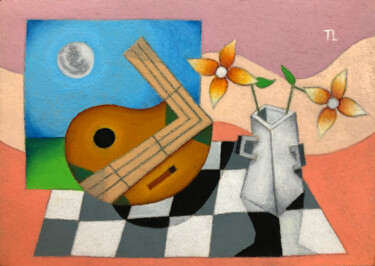 Desenho intitulada "Mesa de Músico (Pat…" por José Roberto Teixeira Leite Junior, Obras de arte originais, Pastel