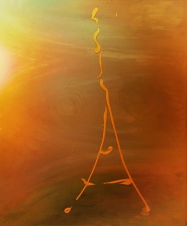 Peinture intitulée "Tour Eiffel" par Jose Sousa, Œuvre d'art originale