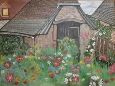Pintura titulada "La grange abandonné…" por Jose Sousa, Obra de arte original, Acrílico