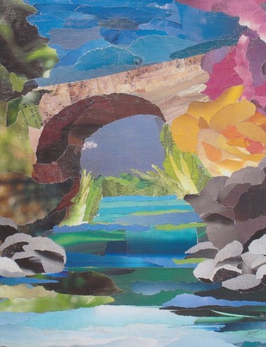 Peinture intitulée "le-pont.jpg" par José Audas, Œuvre d'art originale