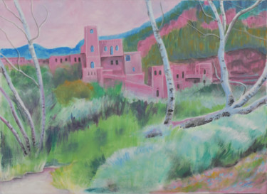 Ζωγραφική με τίτλο "Vallée de l'Ourica…" από José Audas, Αυθεντικά έργα τέχνης, Ακρυλικό