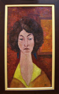 Pintura intitulada "Retrato de Mulher" por José Constantino, Obras de arte originais