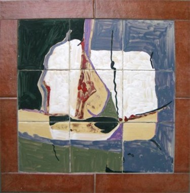 Pintura intitulada "Painel em azulejo c…" por José Constantino, Obras de arte originais