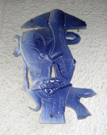 Pintura intitulada "Máscara cerâmica -…" por José Constantino, Obras de arte originais