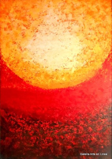 Pintura titulada "Sol en Marte, por J…" por José Contreras, Obra de arte original, Oleo