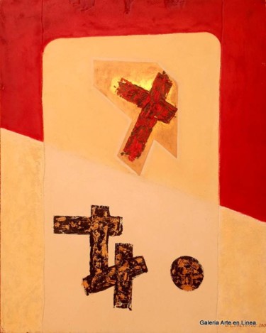 Pintura titulada "Signos, por José Co…" por José Contreras, Obra de arte original, Oleo