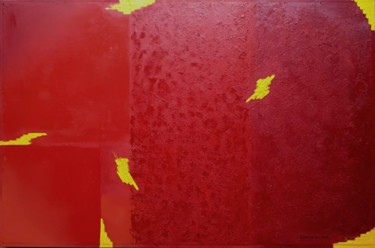 Pintura titulada "Rojo Aúreo, por Jos…" por José Contreras, Obra de arte original, Oleo