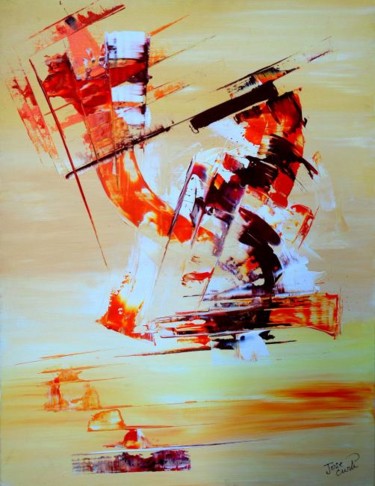 Painting titled "SAX" by Jose Curti, Original Artwork, Oil