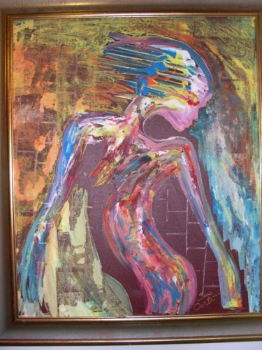 Peinture intitulée "electric" par Jose Curti, Œuvre d'art originale, Huile