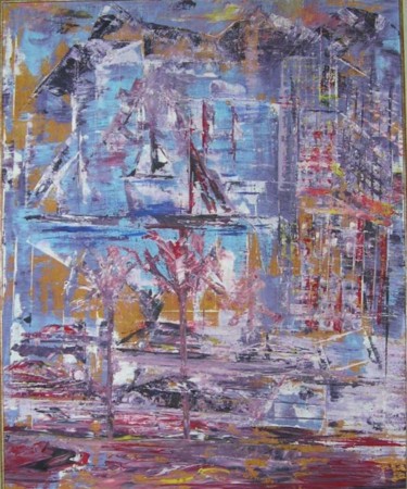 Peinture intitulée "miami" par Jose Curti, Œuvre d'art originale, Huile