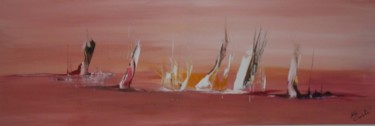 Painting titled "regate de rêve" by Jose Curti, Original Artwork, Oil