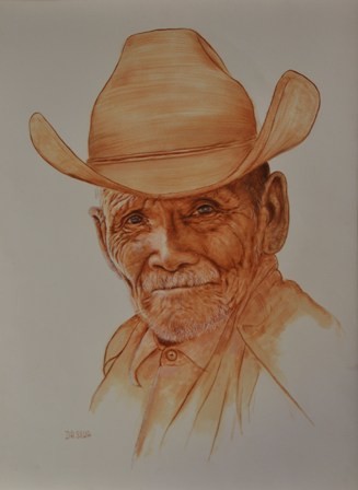 Pintura titulada "Don Tachito" por José Da Silva, Obra de arte original