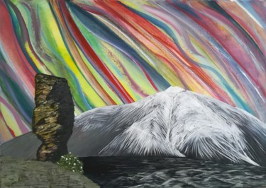 Painting titled "Teide" by Dbaez, Original Artwork, Acrylic