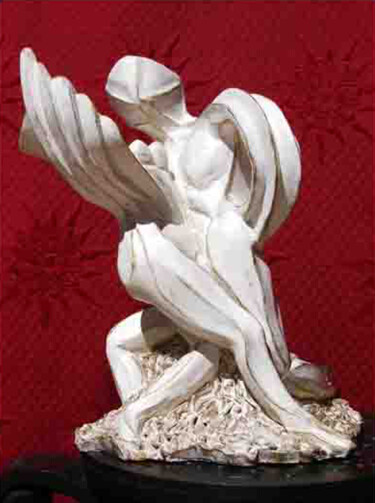 Skulptur mit dem Titel "Tango" von Josée-Christine Garnier, Original-Kunstwerk, Ton