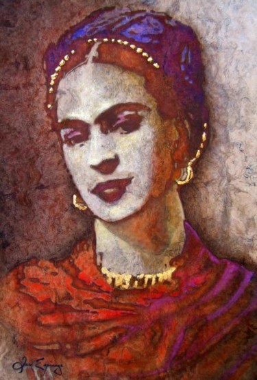 Pintura titulada "FRIDA" por José Espinoza, Obra de arte original, Acrílico