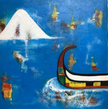 Pintura intitulada "O Moliceiro" por Josefa Sousa, Obras de arte originais, Acrílico