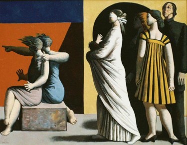 Pintura intitulada "La Foi portant la n…" por José  Herrera, Obras de arte originais, Óleo
