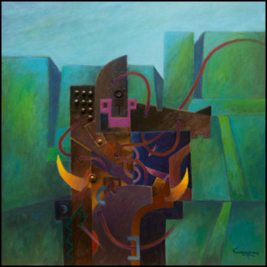 "Fauna Taurina" Peinture intitulée ""Fauna Taurina"" par Jose Luis Santamaria Campos, Œuvre d'art originale, Acrylique Monté sur Châssis