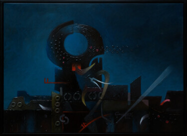 Schilderij getiteld ""Rituales"" door Jose Luis Santamaria Campos, Origineel Kunstwerk, Acryl Gemonteerd op Houten paneel
