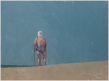 Pittura intitolato ""Sin Rumbo"" da Jose Luis Santamaria Campos, Opera d'arte originale, Acrilico