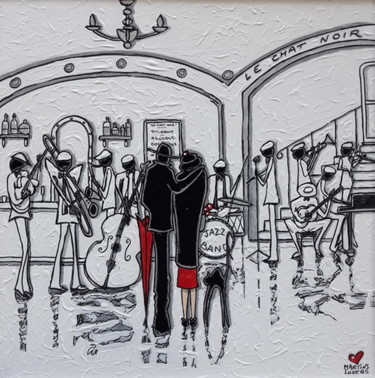 "Le-chat-noir 60X60.…" başlıklı Tablo Martins Lovers tarafından, Orijinal sanat, Akrilik