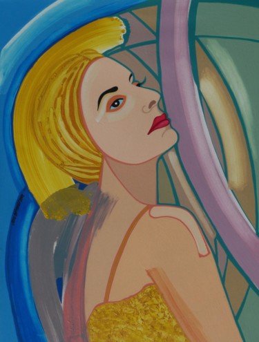 Painting titled "The diva is light" by José Miguel, Original Artwork, Acrylic