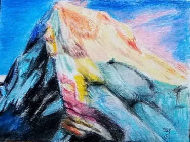 Schilderij getiteld "Monte Everest" door Jose Oña Jurado, Origineel Kunstwerk, Olie