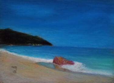 Картина под названием "Praslin island, Sey…" - Jose Oña Jurado, Подлинное произведение искусства, Воск