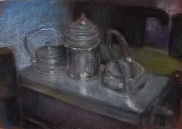 Pintura intitulada "Cocina (Calentador…" por Jose Oña Jurado, Obras de arte originais, Óleo
