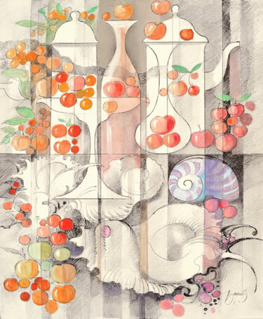 "Bodegón" II Peinture intitulée ""Bodegón" II" par Josep Baqués, Œuvre d'art originale, Huile Monté sur Châssis