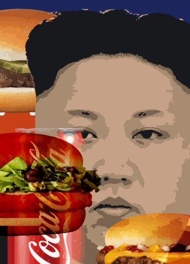 Arts numériques intitulée "Kim Jong-un" par Josep Domènech, Œuvre d'art originale, Travail numérique 2D