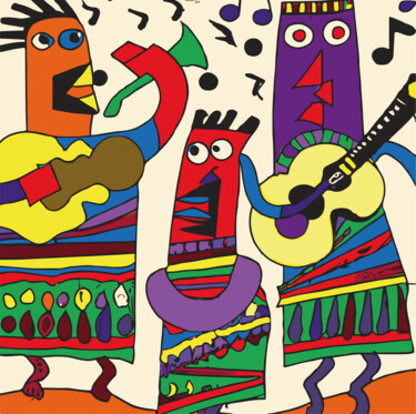 Arts numériques intitulée "MEXICO LINDO" par Josep Domènech, Œuvre d'art originale, Image générée par l'IA
