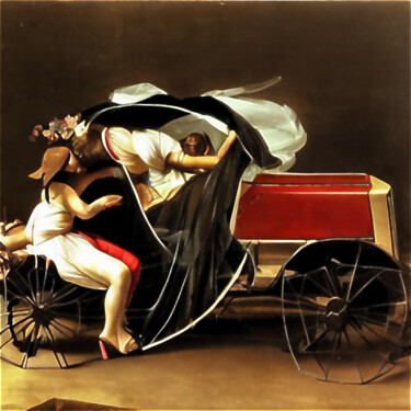 Digitale Kunst getiteld "IN THE STYLE OF CAR…" door Josep Domènech, Origineel Kunstwerk, AI gegenereerde afbeelding