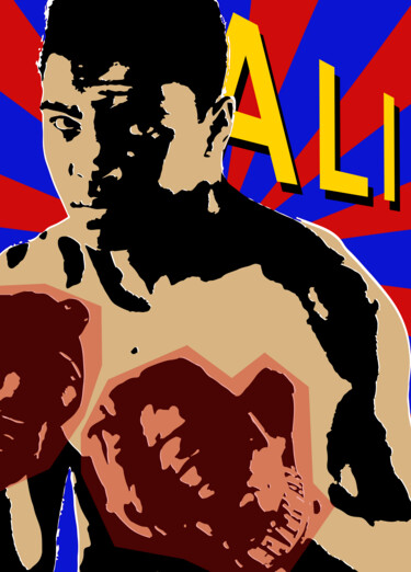 Arte digital titulada "ALI" por Josep Domènech, Obra de arte original, Trabajo Digital 2D