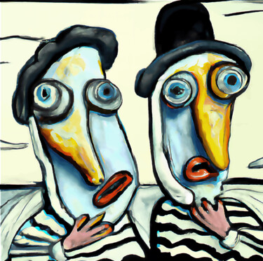 Digital Arts titled "mussel men" by Josep Domènech, Original Artwork, AI generated image