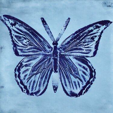 「BLUE FREEDOM」というタイトルのデジタルアーツ Josep Domènechによって, オリジナルのアートワーク, AI生成画像