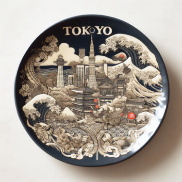 Arts numériques intitulée "TOKYO" par Josep Domènech, Œuvre d'art originale, Image générée par l'IA