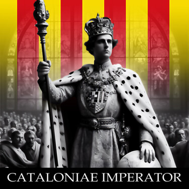 Artes digitais intitulada "CATALONIAE IMPERATOR" por Josep Domènech, Obras de arte originais, Imagem gerada por IA