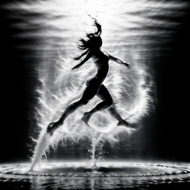 Digital Arts titled "WATERWOMAN III" by Josep Domènech, Original Artwork, AI generated image