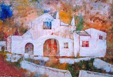 Pintura titulada "La masia de Son Fe" por Josep Lluís Benet Vidal, Obra de arte original