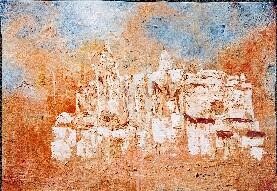 Painting titled "La catedral" by Josep Lluís Benet Vidal, Original Artwork
