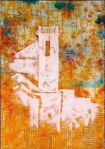 Pintura titulada "Sant Francesc" por Josep Lluís Benet Vidal, Obra de arte original