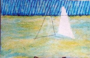Pintura intitulada "Veles blaus" por Josep Lluís Benet Vidal, Obras de arte originais