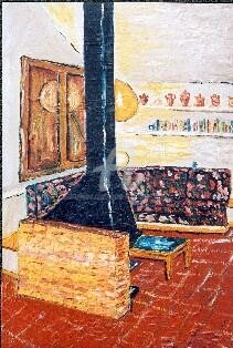 Pintura titulada "La casa de l'Ametlla" por Josep Lluís Benet Vidal, Obra de arte original