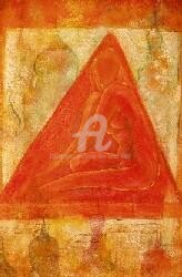 Painting titled "Triángulo vital" by Josep Lluís Benet Vidal, Original Artwork