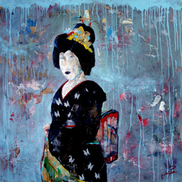 Peinture intitulée "SERIE GEISHA 0006" par Josep Pozo, Œuvre d'art originale, Acrylique