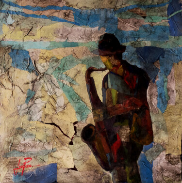 Картина под названием "SERIE MUSICA (EL SA…" - Josep Pozo, Подлинное произведение искусства, Акрил