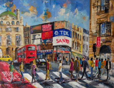 Painting titled "PICCADILLY" by Josep Pozo, Original Artwork, Acrylic