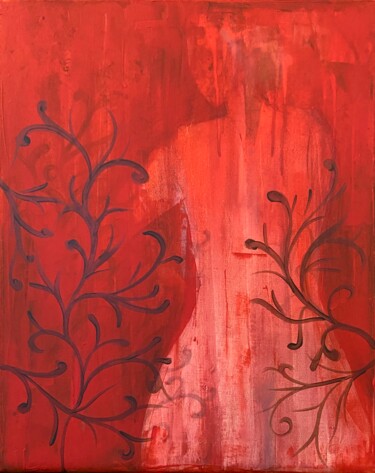 Pintura titulada "Scarlet Seduction" por Joseph Chalouhi, Obra de arte original, Acrílico