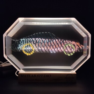 RUBIS PORSCHE 911 (930) SLINKY en résine époxy Sculpture intitulée "RUBIS PORSCHE 911 (…" par Joseph Ducrocq - Matlab Studio, Œuvre d'art originale, Résine